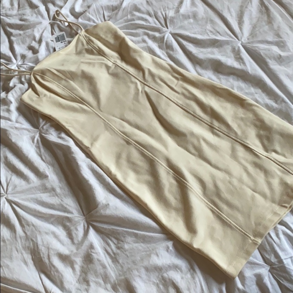 Cream midi dress